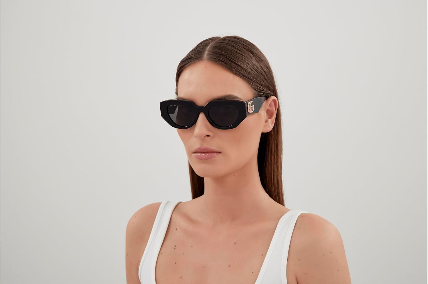 Gucci Gg1421s Lunettes de soleil Femme (lot de 1) 51 Noir-noir-gris