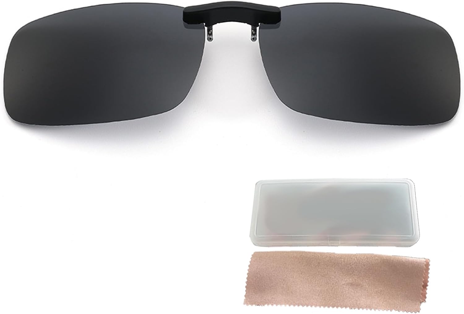 Clip Lunettes de Soleil Polarisées,Flip up Clip Lunettes de Soleil Hommes et Femmes Anti-UV,Relevable et Ultra léger,Anti-Reflets Lentille Rabattable, pour les Activités de L'extérieur