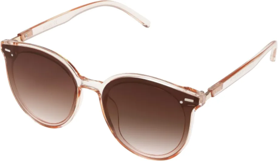 Lunettes de Soleil Ronde pour Femme Fashion Nouveau Modèle BLOSSOM Clair Marron/Marron Polarisé