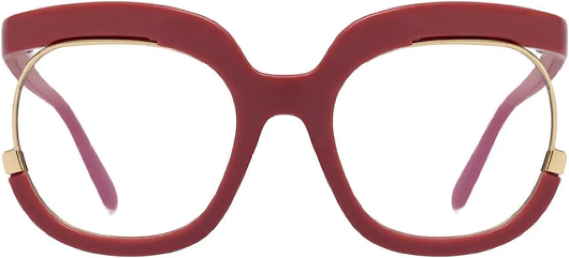 AOOLIA Grand Lunettes de Lecture Femme Hommes, Rond Lunette de vue, Anti-Lumière Bleue de l'Ordinateur Anti-vertige Rouge 0 x