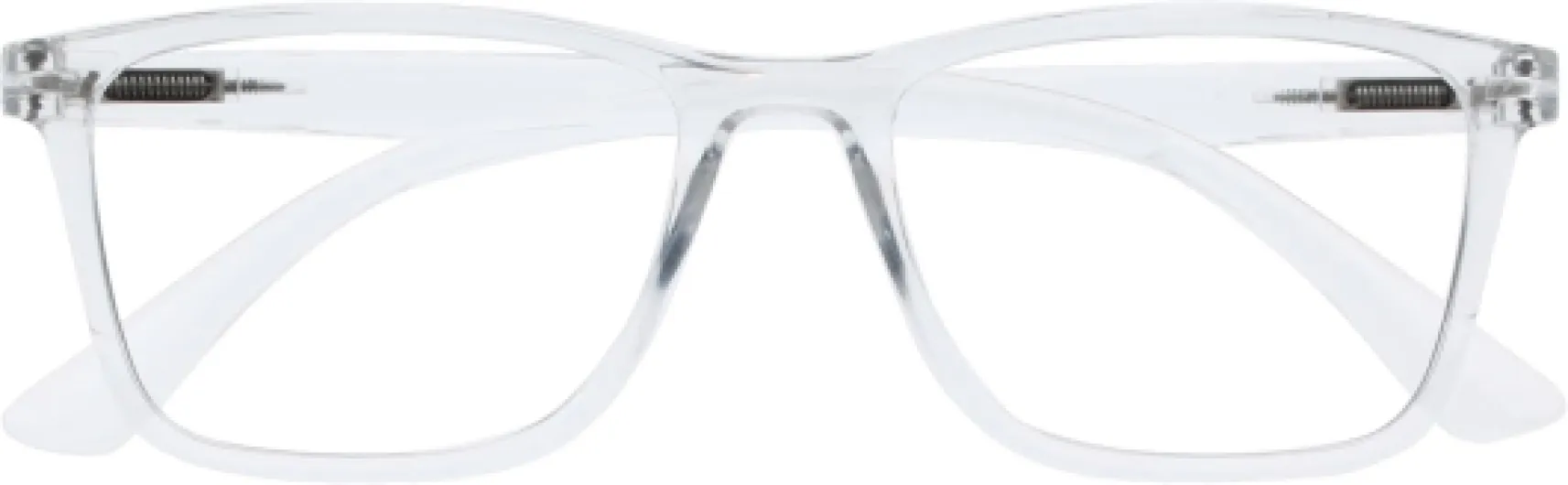 NYX Lunette anti lumiere bleue femme & homme - Lunette Loupe Ecran/Gaming - Anti-éblouissement, UV400, Légère - Rectangulaire - Translucide - + 1,50