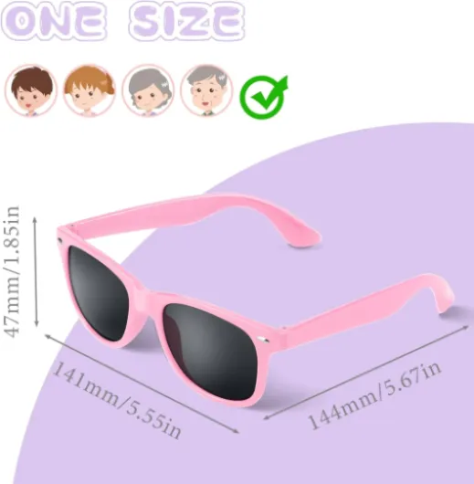 ANPUNAT lunettes de soleil de fête en vrac pour fête d'anniversaire, fête de mariage, jouets, sacs à friandises (144 mm x 141 mm x 47 mm) Rose 12