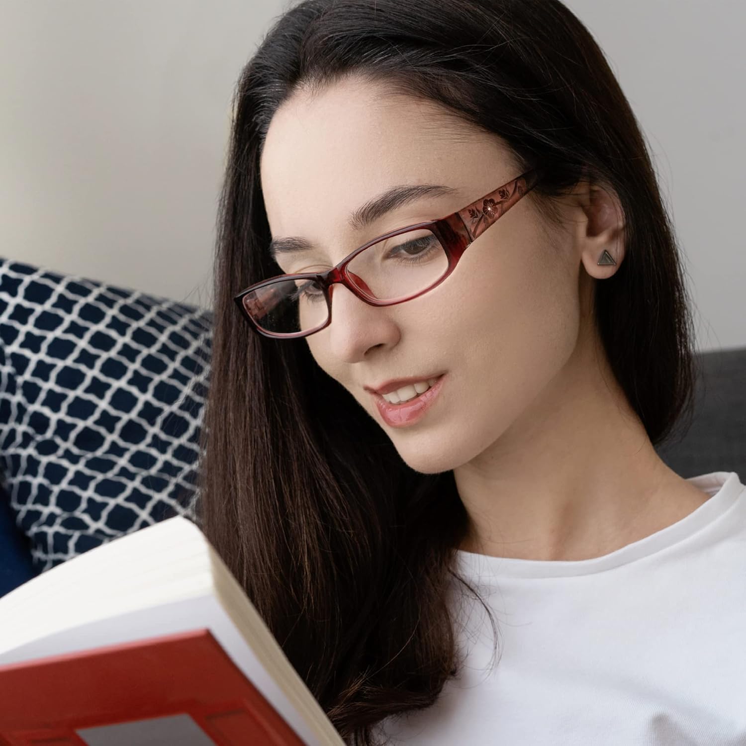 Lot de 3 Montures de Lunettes Charnière à Ressort - Montures de Lunettes Rondes Vintage Homme Femmes 3 Paires Melange de Couleurs 1.5 x