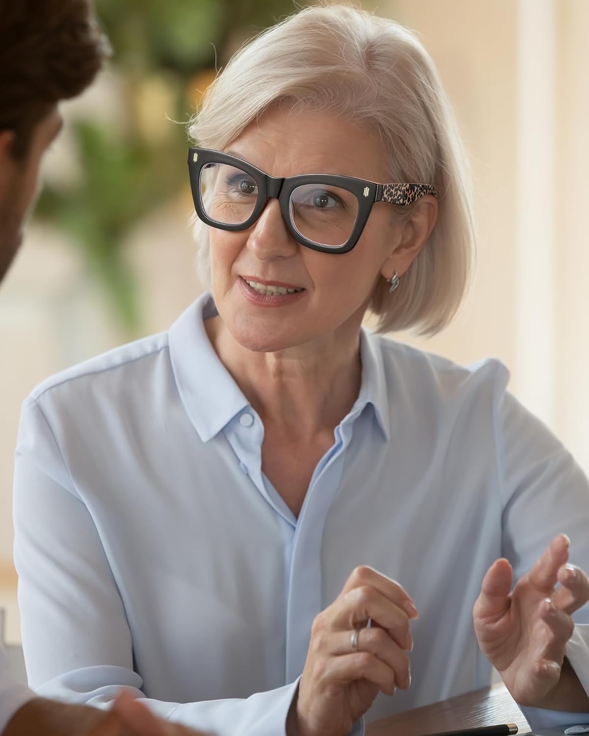 Lot de 4 Carré Lunettes de Lecture Femme, Mode Monture Lunettes Anti Lumière Bleue Lunettes Loupe 4 Pack Couleurs Mélangées 2.0 x