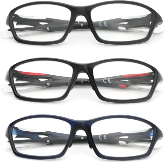 Lunettes de lecture rectangulaires 3 pièces pour hommes et femmes, lunettes d'ordinateur surdimensionnées élégantes (Noir Mat, Noir Brillant, Bleu Mat) 1.5