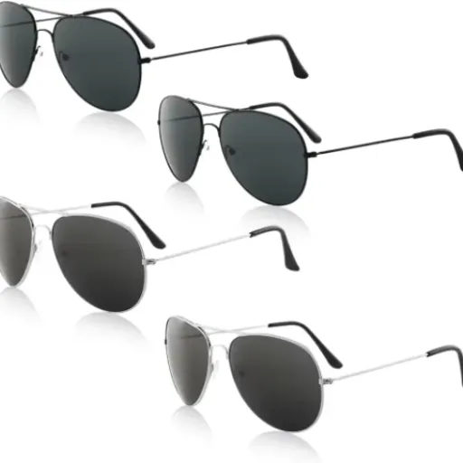 Test Lot de 4 lunettes de soleil style pilote : L'accessoire qui fait le job sans chichis