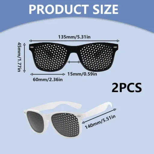 Test 2 Pièces Lunettes Sténopéïques : un soulagement pour vos yeux fatigués