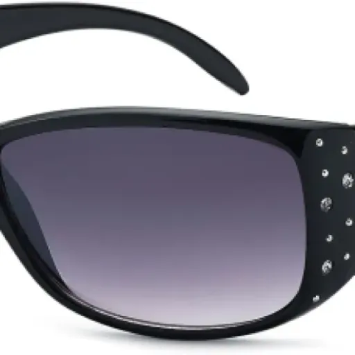 Test styleBREAKER Lunettes de soleil : un look papillon avec des strass qui ne passe pas inaperçu.