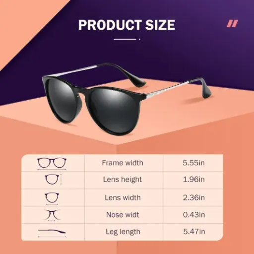 Test Lunette de soleil femme polarisées : Un look vintage qui protège bien