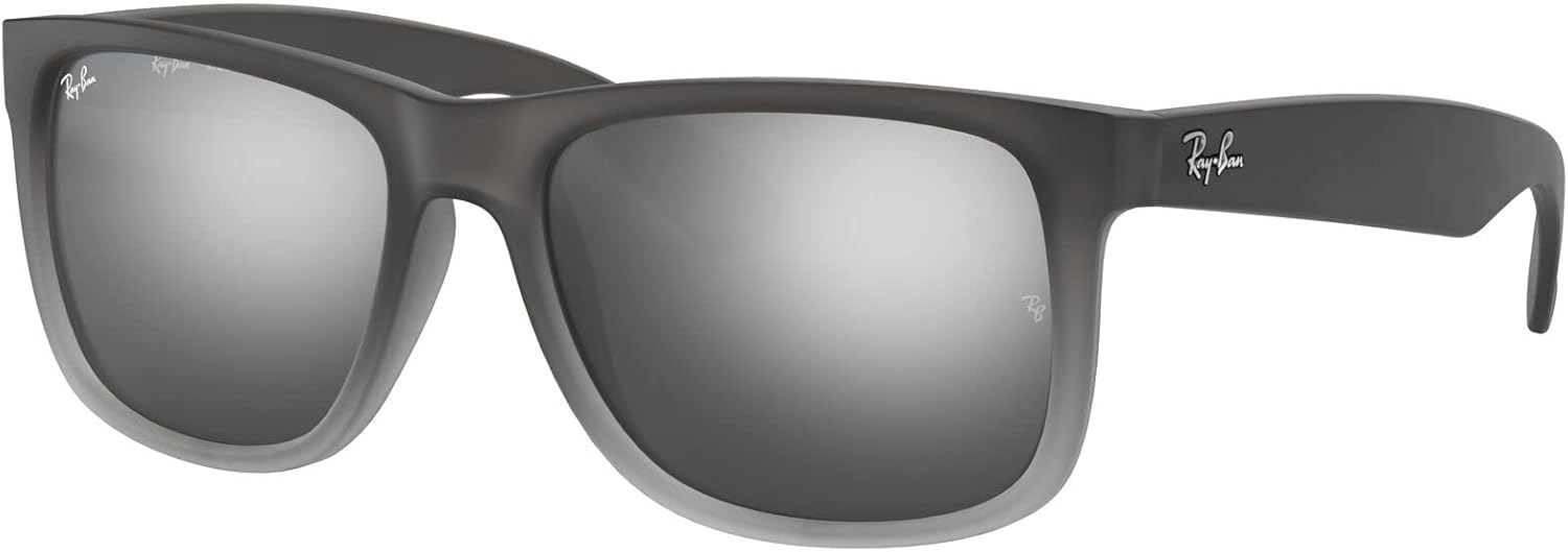 Ray-Ban Justin Montures de lunettes Mixte (lot de 1) 55 mm Gris (Rubber Grey)
