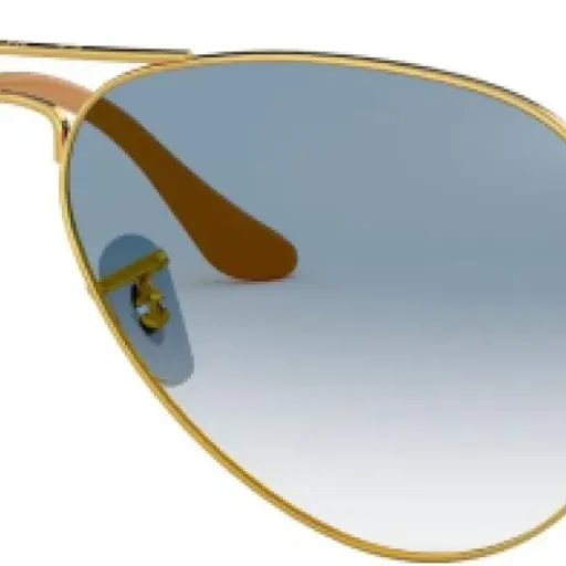 Test Ray-Ban Aviator 58 mm Gold/Crystal Gradient Light Blue : le classique qui fait encore le job