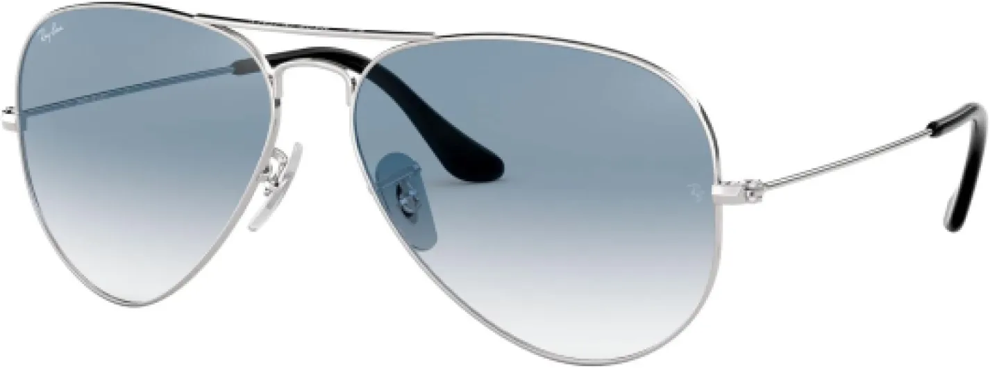 Ray-Ban Aviator Montures de lunettes Mixte (lot de 1) 55 mm Argent (Argento)
