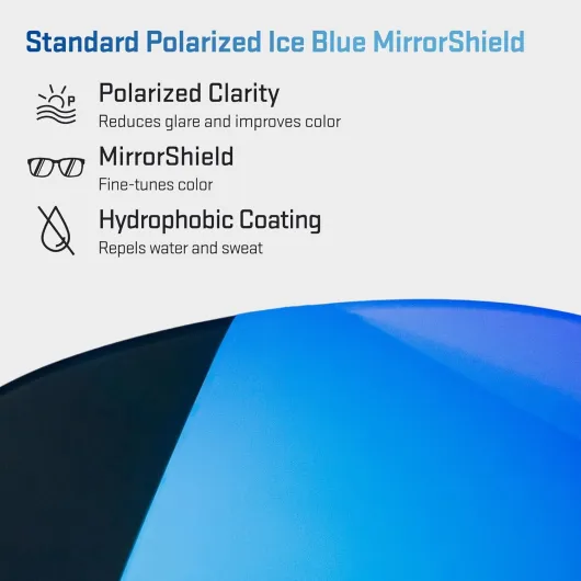 Revant Verres de remplacement compatibles avec les lunettes de soleil Costa Fantail Miroir Bleu Glacier - Polarisé