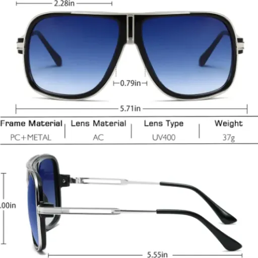 Test LIXX Lunettes de soleil pilote rétro : le look 80’s pas cher pour jouer les cowboys modernes