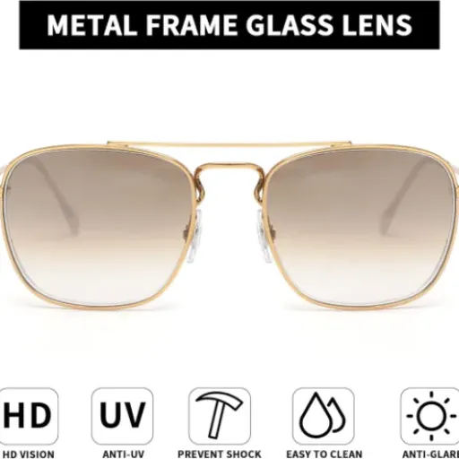 Test JIM HALO Rétro Carré Aviateur : des lunettes en verre qui font le job sans ruiner le budget