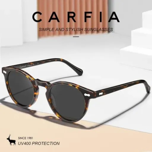 Test Carfia Lunettes de Soleil Femme Polarisées : le bon plan rétro à moins de 30€