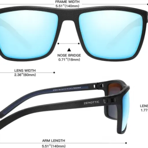 Test ZENOTTIC Lunettes de soleil polarisées homme : légères, efficaces et pas ruineuses