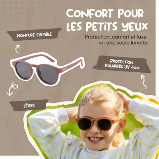 Test Maesy Lunettes de Soleil Enfants Faela Violet : des lunettes qui font le job pour les 3-6 ans