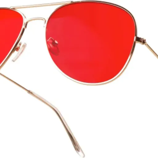 Test Lunettes de soleil aviateur SunnyPro rouge : le style avant la vraie protection