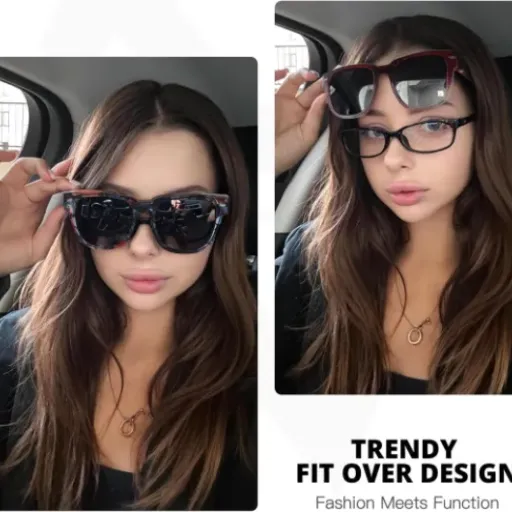 Test Myiaur Lot de 2 surlunettes polarisées : deux paires pas chères qui font le job pour les porteurs de lunettes