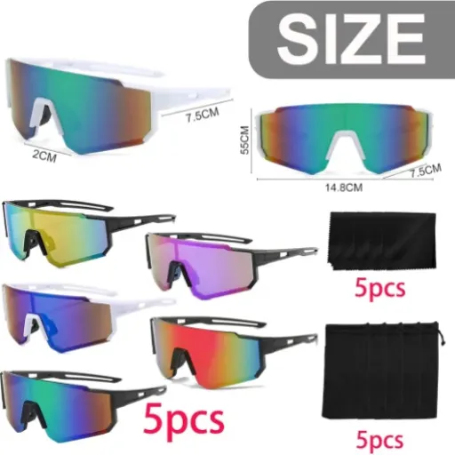 Test lot de 5 lunettes de soleil polarisées LOEPENLE : le kit pas cher pour le vélo et les soirées